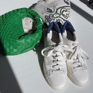 Vince White and Blue Sneakers